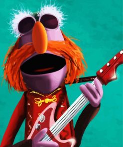 Floyd Pepper Muppet paint by numbers