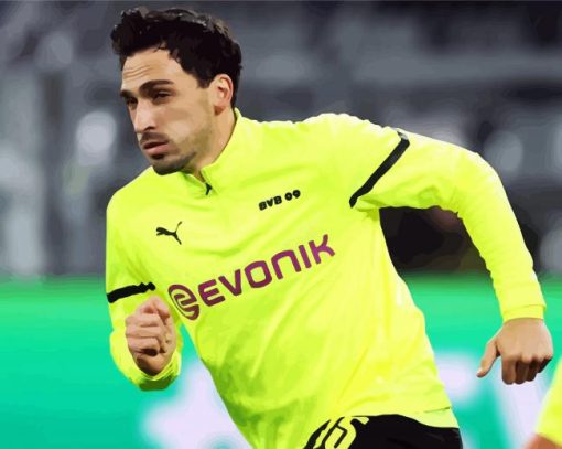 Footballer Mats Hummels paint by numbers