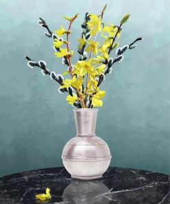 Forsythia Vase paint by numbers