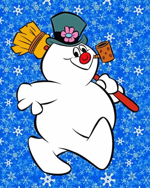 Frosty The Snowman paint by numbers