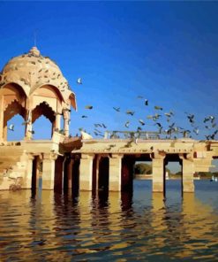 Gadisar Lake India paint by numbers