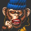 Gangster Monkey paint by numbers