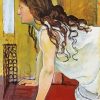 Girl At The Window Hodler Art paint by numbers