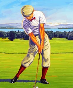 Golf Player paint by numbers