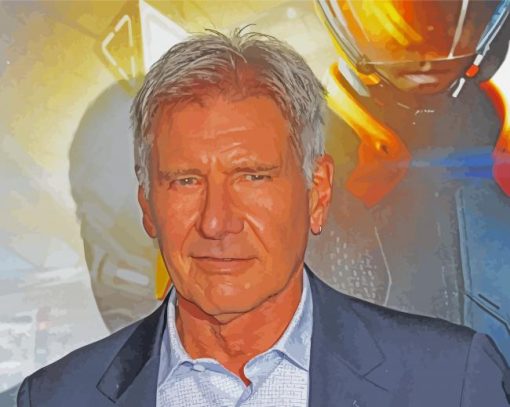 Harrison American Actor paint by numbers