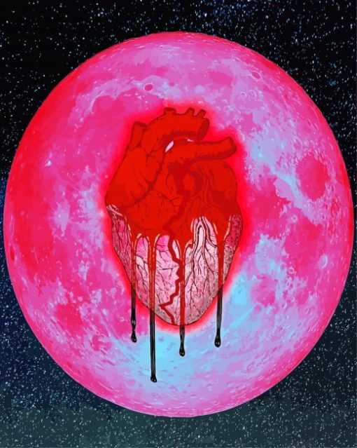 Heartbreak On Full Moon paint by numbers