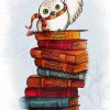 Hedwig on Books paint by numbers