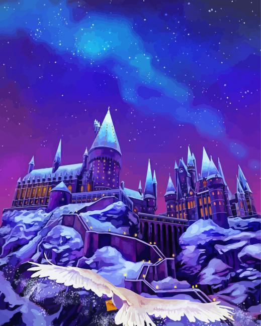Hogwarts Castle Harry Potter paint by numbers