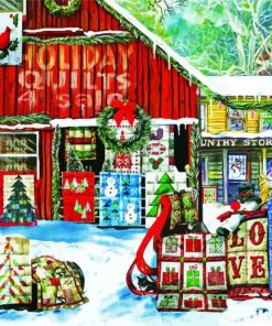 Holiday Quilts paint by numbers