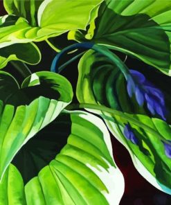 Hosta Art paint by numbers