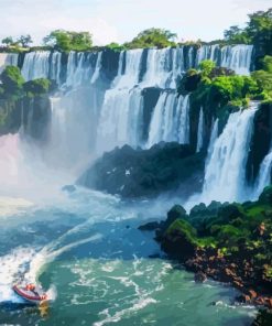 Iguazu Falls Argentina paint by numbers