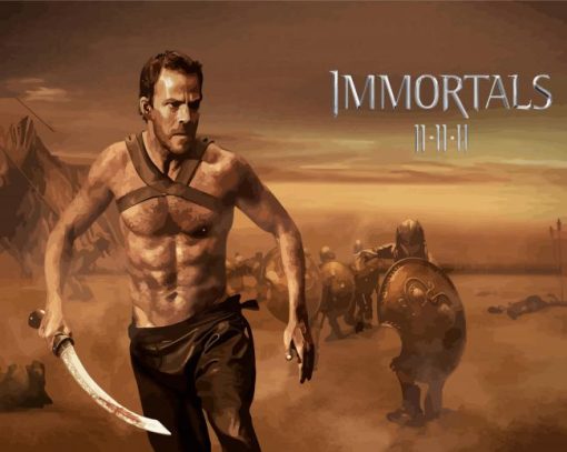 Immortals Fantasy Action Movie paint by numbers