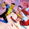 Invincible and Omni Man Fight paint by numbers