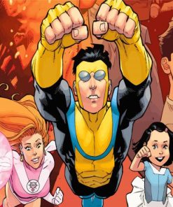 Invincible Comics paint by numbers