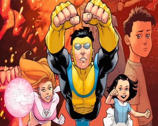 Invincible Comics paint by numbers