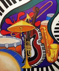 Jazz Equipment paint by numbers