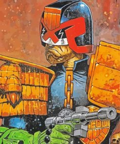 Judge Dredd paint by numbers