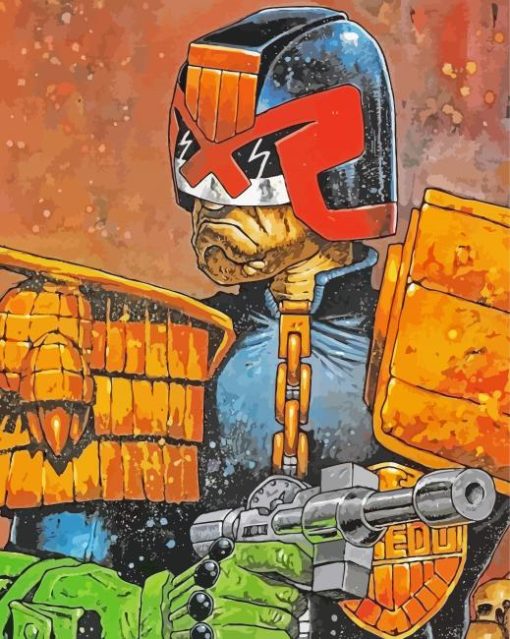 Judge Dredd paint by numbers