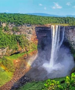 Kaieteur Falls Guyana paint by numbers