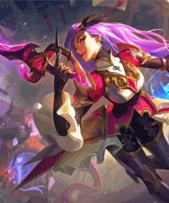 Katarina League of Legends paint by numbers