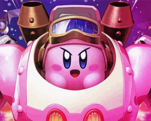 Kirby Robot paint by numbers