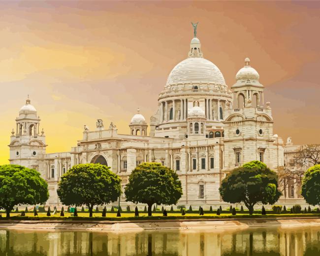 Kolkata Victoria Memorial paint by numbers