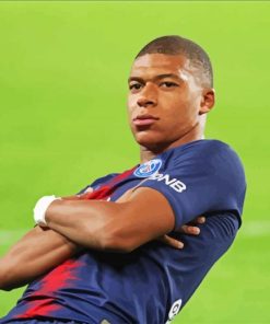 Kylian Mbappé paint by numbers