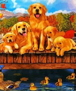 Labrador Family paint by numbers