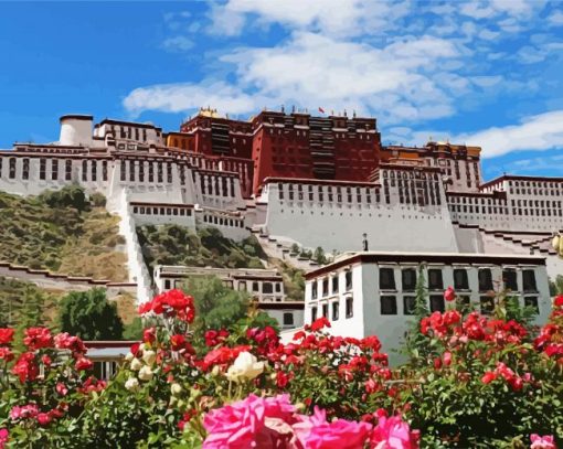 Lhasa Potala Palace paint by numbers