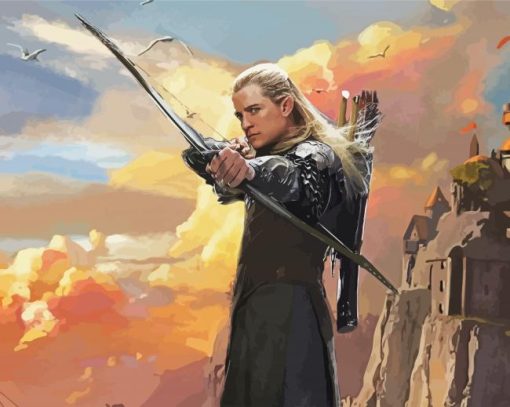 Lord of The Ring Legolas Elf paint by numbers