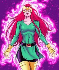 Marvel Jean Grey X Men paint by numbers