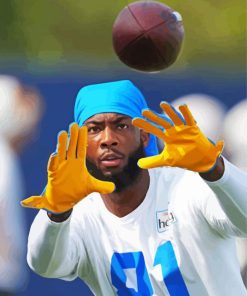 Mike Williams LA Chargers Player paint by numbers