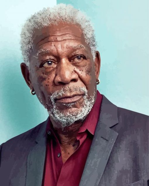 Morgan Freeman Actor paint by numbers