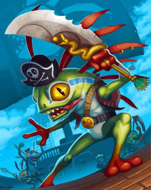 Murloc The Pirate paint by numbers