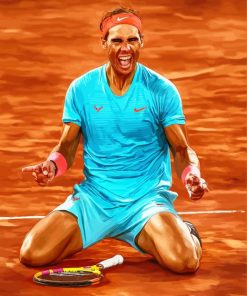 Nadal Professional Tennis Player paint by numbers