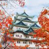 Nagoya Castle in Fall paint by numbers