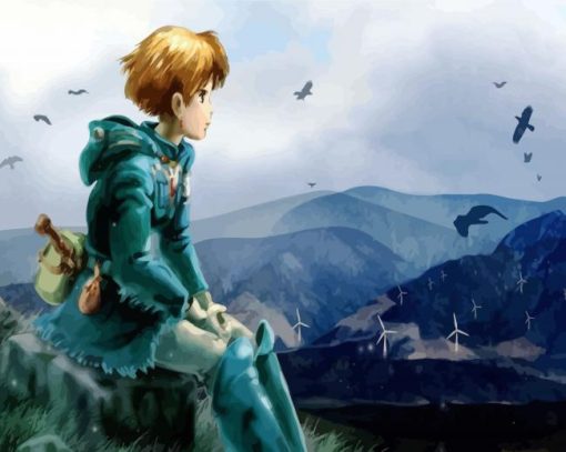 Nausicaa of The Valley of The Wind Anime paint by numbers