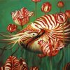 Nautilus and Flowers paint by numbers
