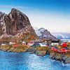 Norway Lofoten Landscape paint by numbers