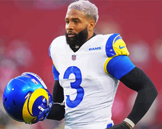 Odell Beckham Jr Sport paint by numbers