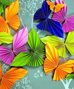 Origami Flowers paint by numbers