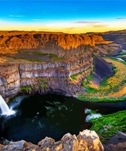 Palouse Falls paint by numbers