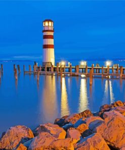 Podersdorf Lighthouse Austria paint by numbers