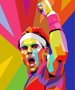 Pop Art Rafael Nadal paint by numbers