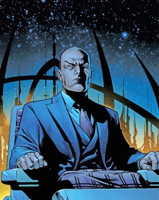 Professor X Marvel paint by numbers