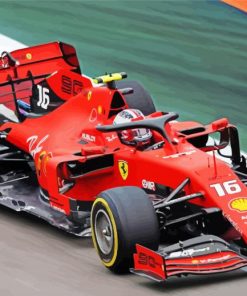 Red F1 Car paint by numbers