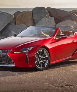 Red Lexus Car paint by numbers