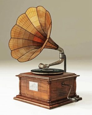 Retro Gramophone Tool Paint By Number