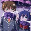 Rikka and Yuta in Winter paint by numbers
