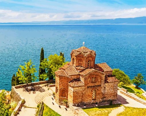 St John the Theologian Church Ohrid paint by numbers